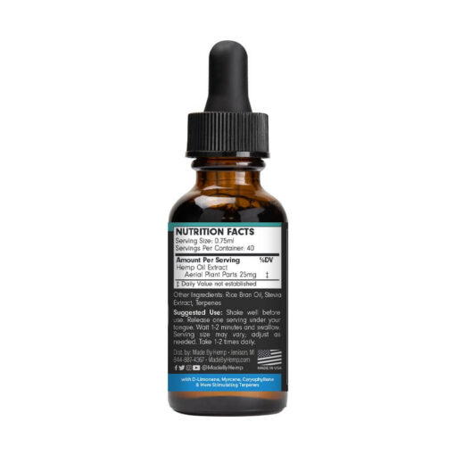 Made by Hemp: Focus THC Free CBD Tincture (500mg, 1000mg, 2000mg) - Image 5