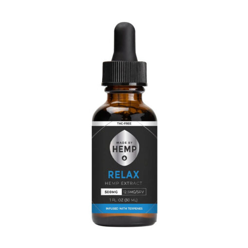 Made by Hemp: Relax THC Free CBD Tincture (500mg, 1000mg, 2000mg) - Image 2