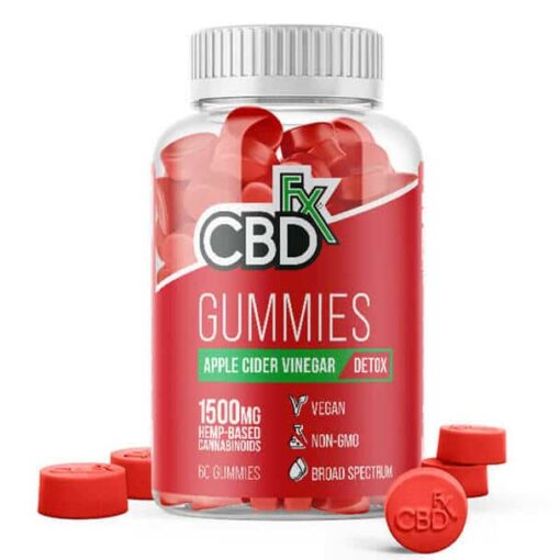 CBDfx - Apple Cider Vinegar Gummies, 25mg/60ct