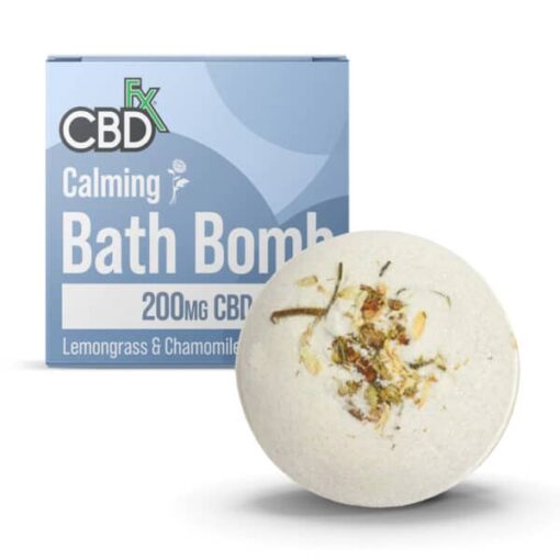 CBDfx - Calming Lemongrass Chamomile Bath Bomb 200mg