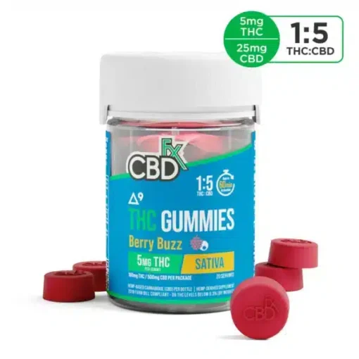 CBDfx - Delta-9 THC Gummies + CBD: Berry Buzz Sativa